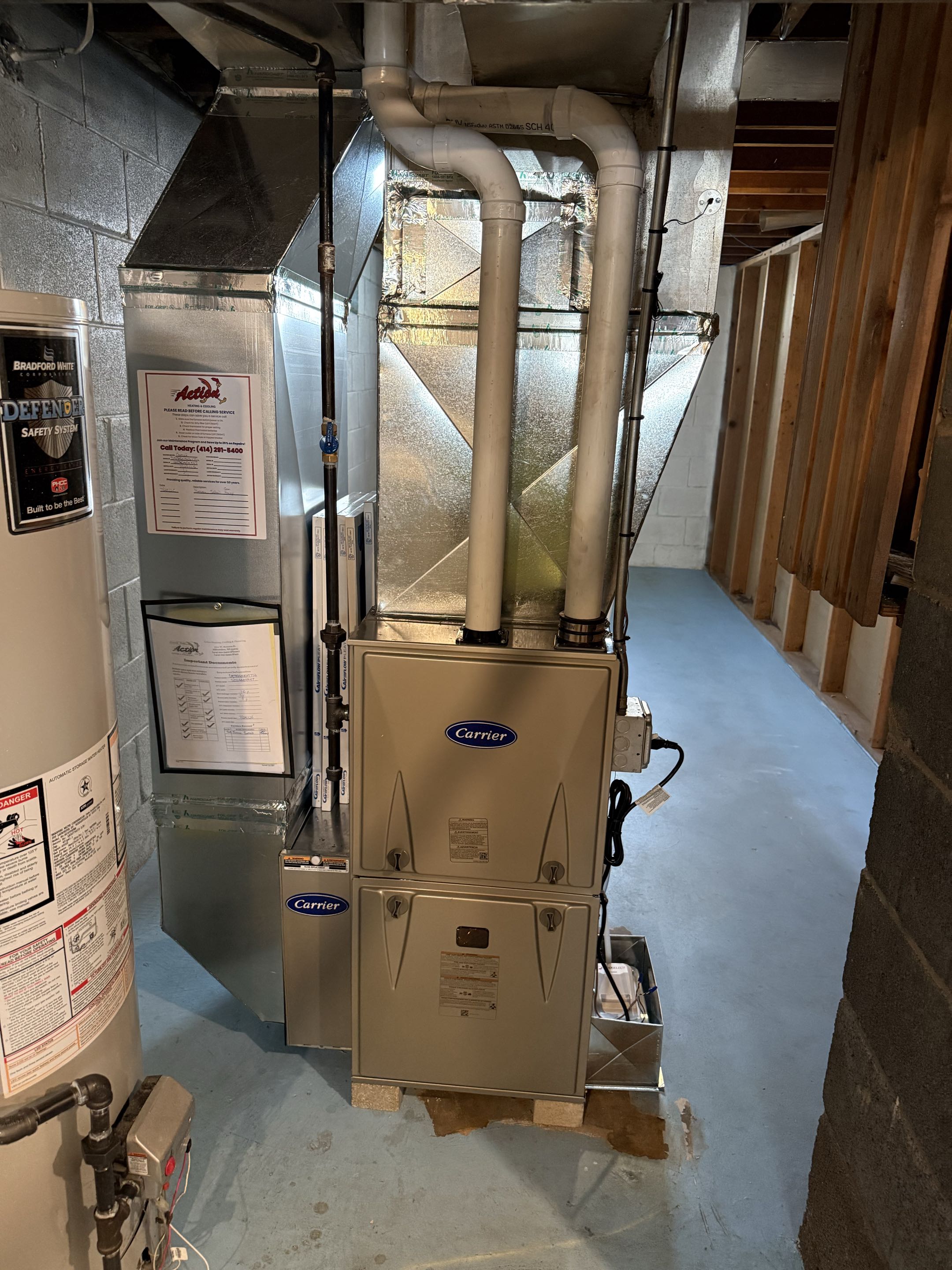 Carrier Furnace Install 
