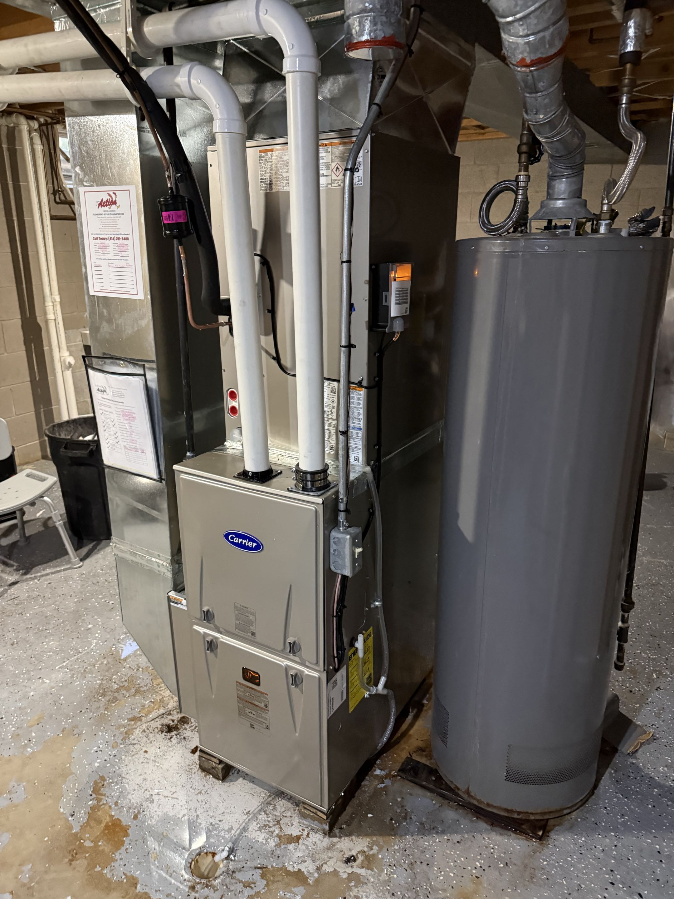 Carrier Furnafe and Ac Install