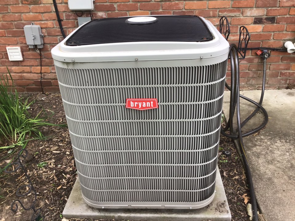 Service on a residential Bryant air conditioner in Washington township.