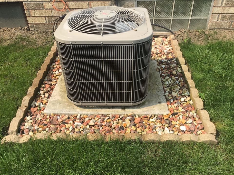 Service on a residential Bryant air conditioner in Clinton township.