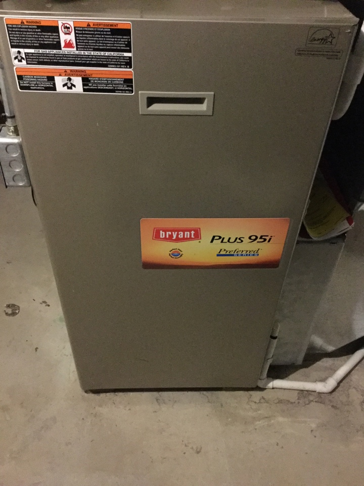 Furnace inspection on a Bryant system 