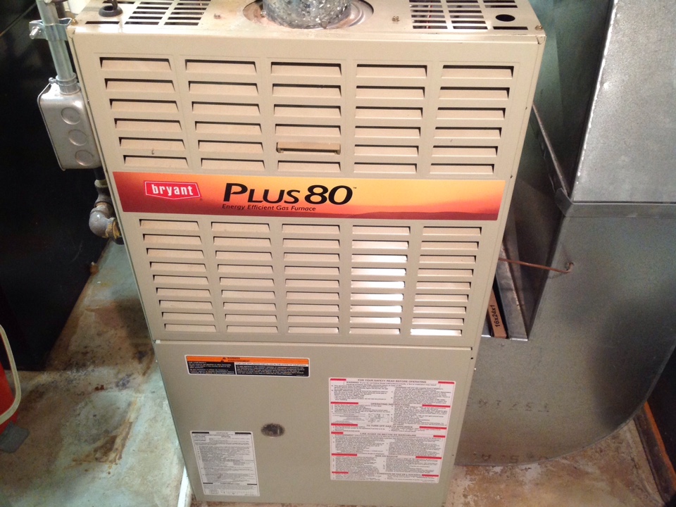 Service on a residential Bryant furnace in Romeo.