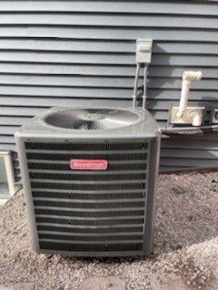 INSTALLED A NEW GOODMAN 3.5 TON GSX160421 16 SEER AIR CONDITIONER FOR A CLIENT WHO WAS REFERRED TO US BY A FRIEND IN EDMONTON, ALBERTA!