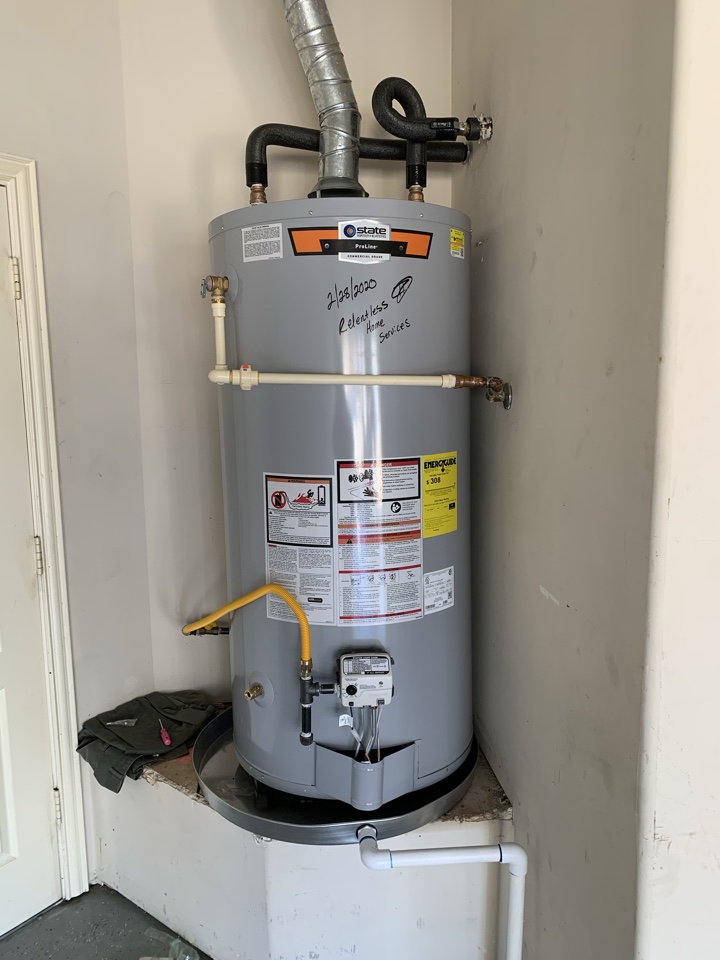 75 gallon gas water heater replacement in Mansfield. 