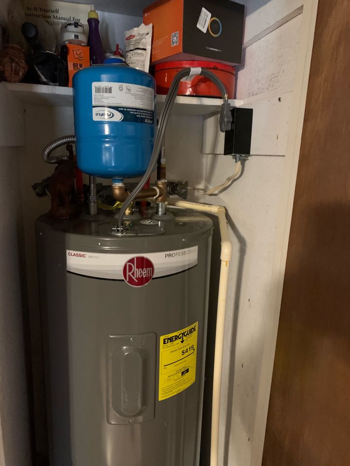 Water heater electrical repair in Joshua. 