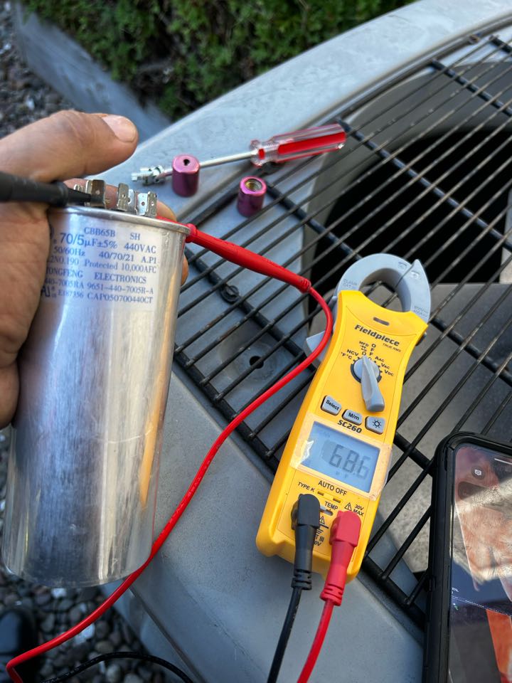 This little guy touched the wrong wires 😳 make sure to call a professional to check your heater and AC system  This little guy touched the wrong wires 😳 make sure to call a professional to check your heater and AC system
