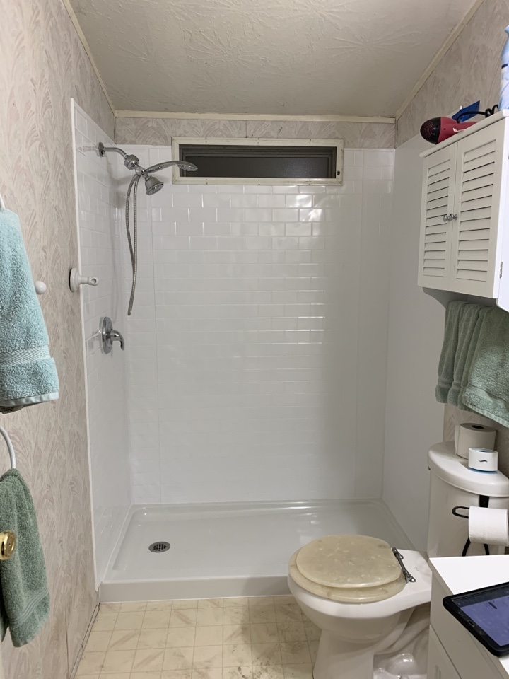 Tub to shower install