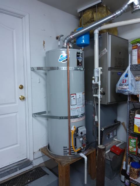 Installed new Bradford white natural gas water heater