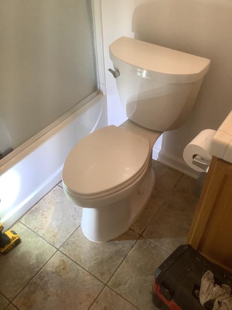  installed new kohler toilet