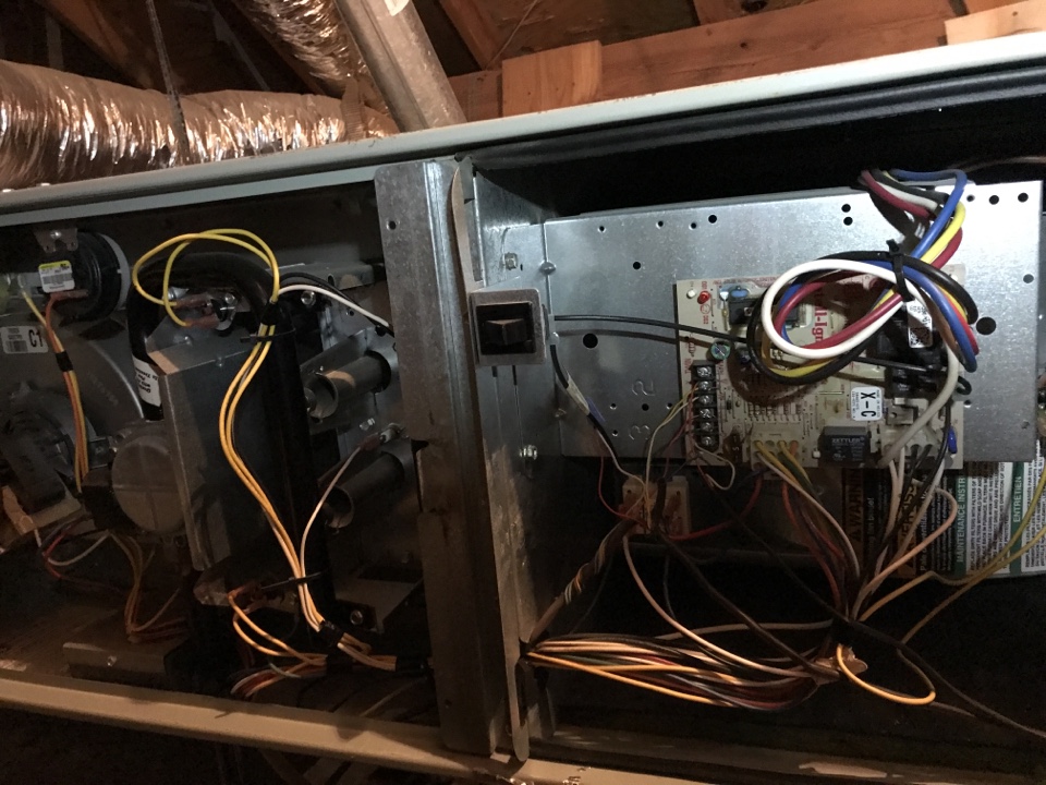 Service on Trane Heating system 