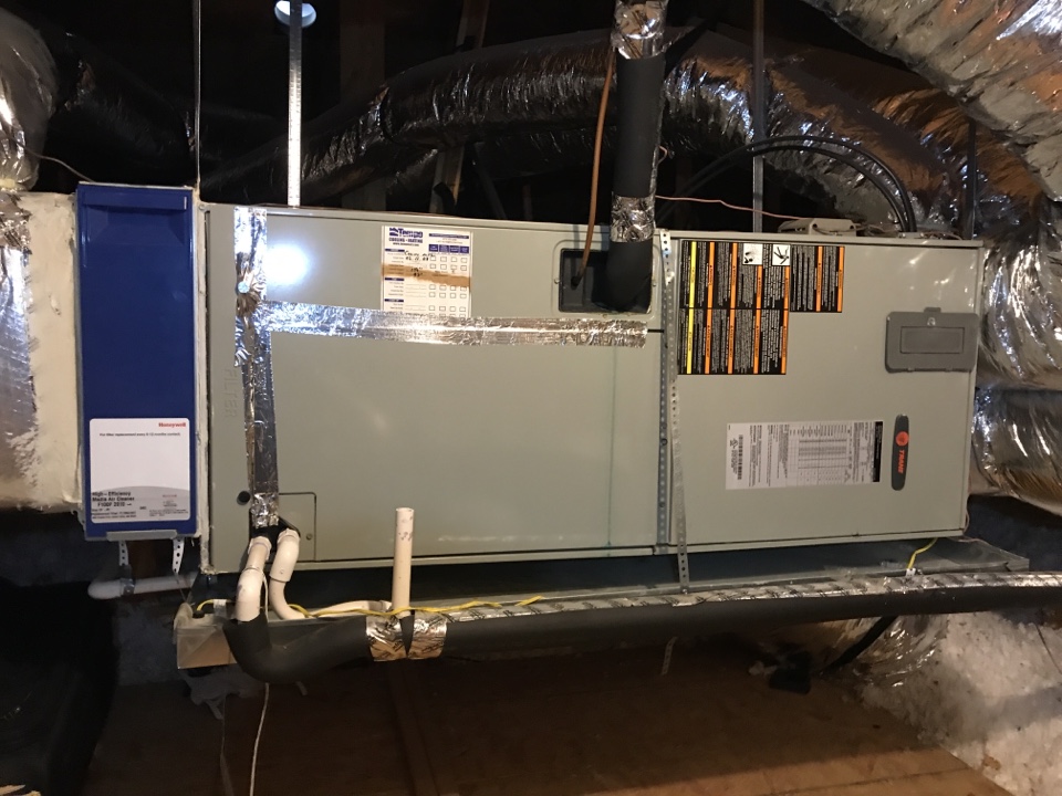 Maintenance on Trane Heating system 