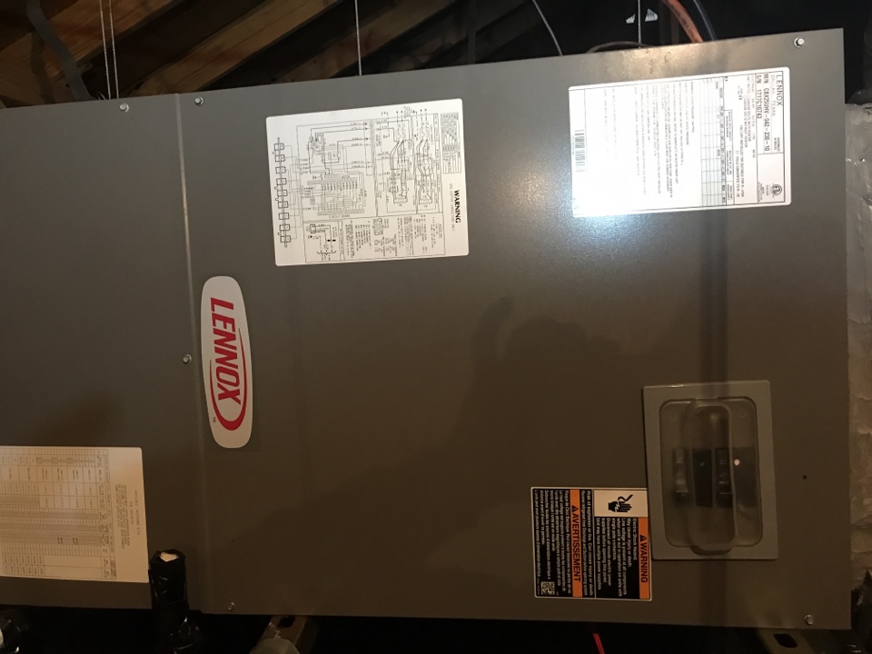 Maintenance on Lennox air handler 