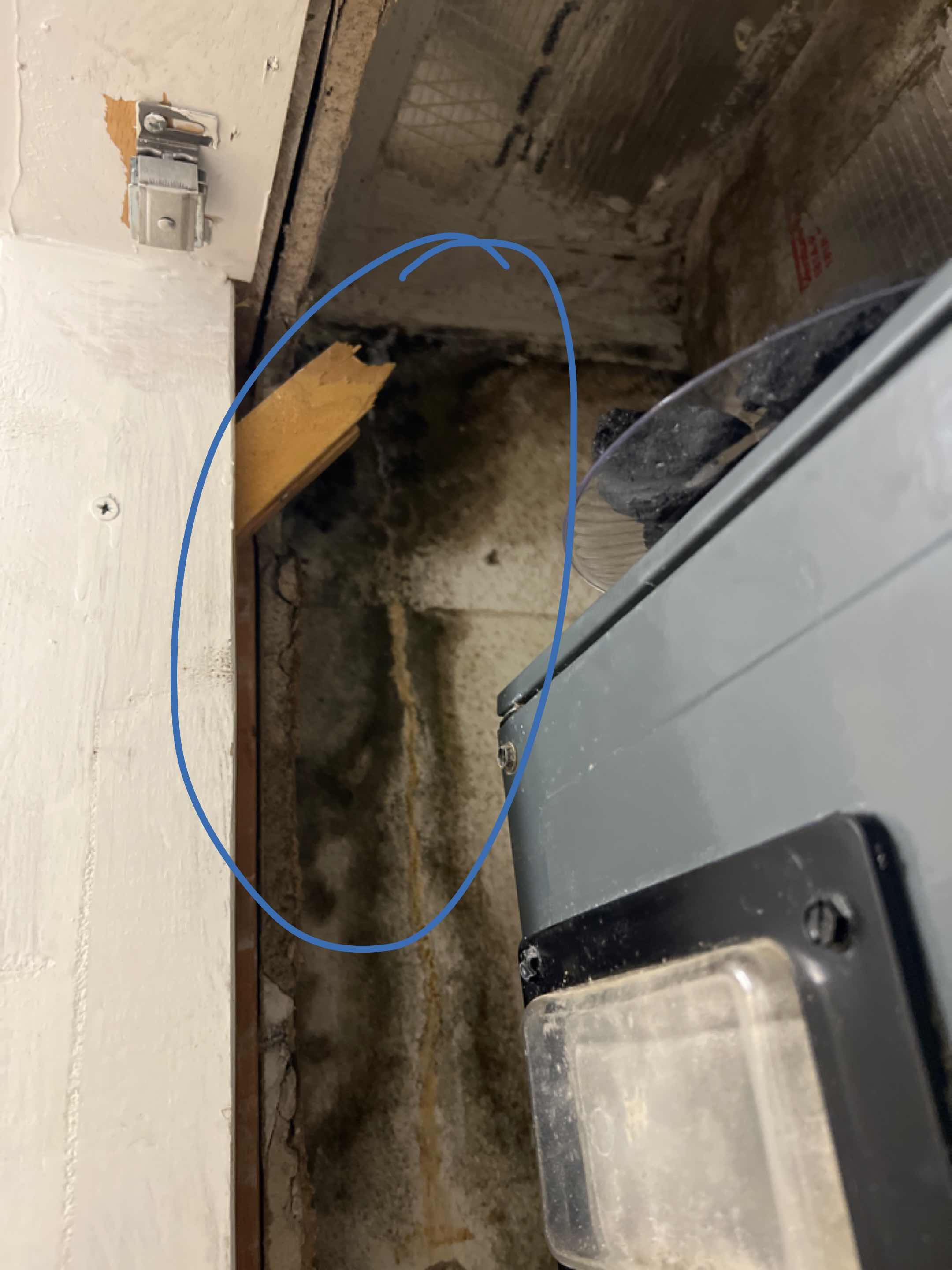 I was called to a job where there was excess mold in the A/C closet. Upon arrival, I found that the air was leaking from a limited access to the duct work. I will be removing the Sheetrock to seal the leak and cleaning all the mold to ensure a clean environment. I was called to a job where there was excess mold in the A/C closet. Upon arrival, I found that the air was leaking from a limited access to the duct work. I will be removing the Sheetrock to seal the leak and cleaning all the mold to ensure a clean environment.