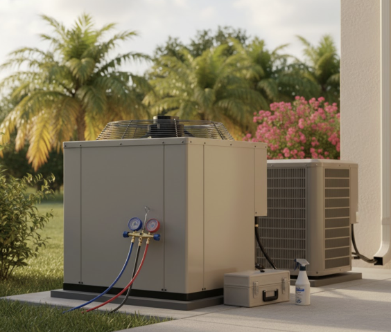 Total comfort, guaranteed. From a sudden AC breakdown to the ongoing maintenance of your critical commercial systems, our team is committed to providing unmatched expertise and lasting solutions. We bring sophisticated tools and deep industry knowledge to every job, making complex HVAC issues simple for you. Let us help you!