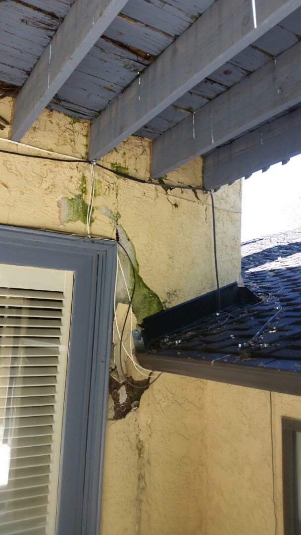 Holladay, UT - Mold inspection in Holiday, Utah. The damage in the wall in the picture is clearly mold, but it is in the exterior of the wall. It is not clear that there is any mold damage that would affect the inside envelope of the home. We will come back when the wall has been opened up from the outside and diagnose if there is a mold concern for the inside of the home. 801-294-7452 http://www.thefloodco.com/holladay-utah.html Holladay, UT - Mold inspection in Holiday, Utah. The damage in the wall in the picture is clearly mold, but it is in the exterior of the wall. It is not clear that there is any mold damage that would affect the inside envelope of the home. We will come back when the wall has been opened up from the outside and diagnose if there is a mold concern for the inside of the home. 801-294-7452 http://www.thefloodco.com/holladay-utah.html