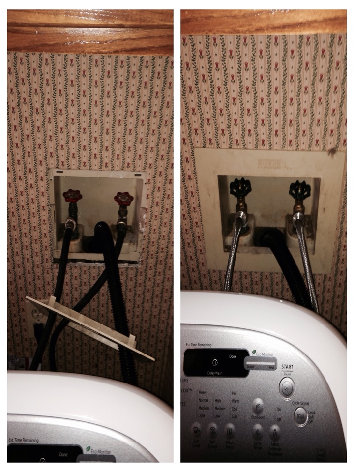 Install washing machine shutoff a and supply. Most Insurance companies recommend that you replace your supply lines to your washing machine every seven years. 

We also replaced a fill valve on a toilet that was continuously running and then eliminated an old wet bar that was no longer desired. 