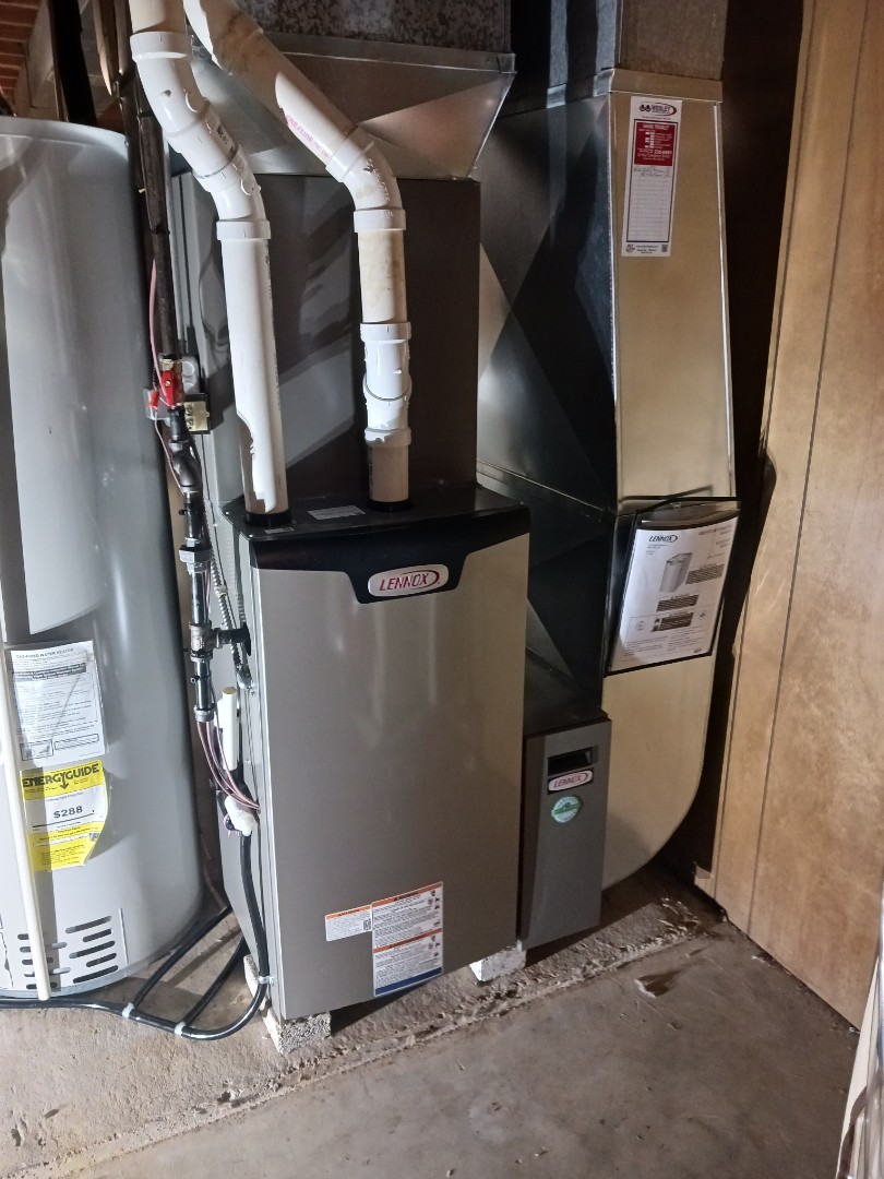 Oshkosh, WI - install furnace, air conditioner, air cleaner, and thermostat 