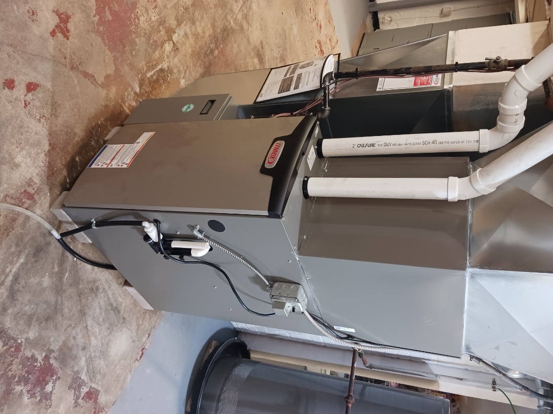 Fond du Lac, WI - install furnace, air conditioner, air cleaner, humidifier and thermostat 