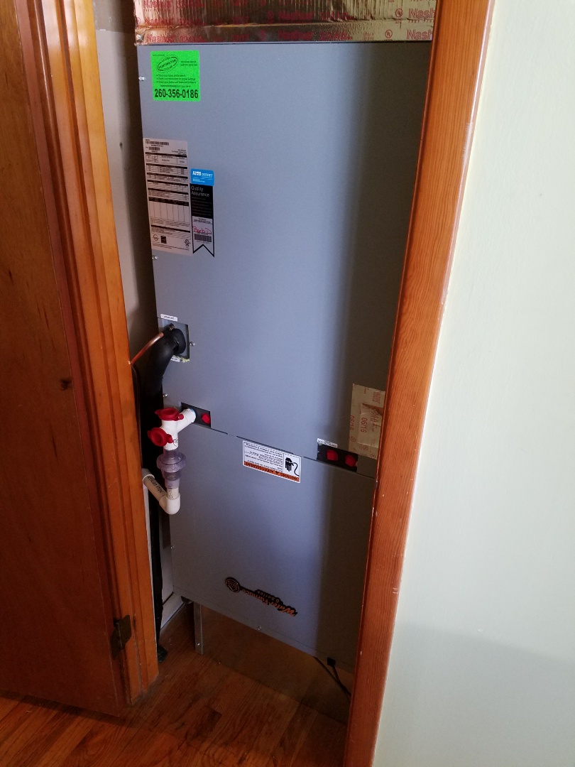 Install waterfurnace open loop split geothermal 