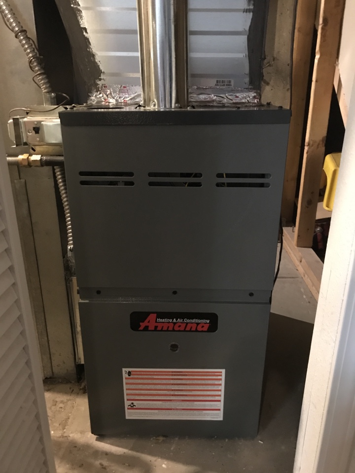 Amana furnace replacement install in Highlands Ranch, CO