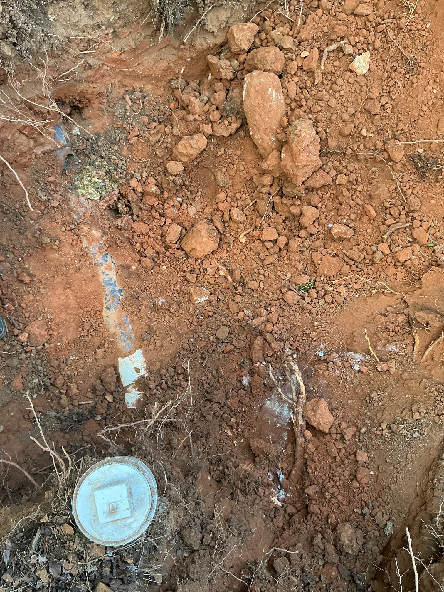 Repair sewer line , installed new two way clean out , new Kohler toilet installed 