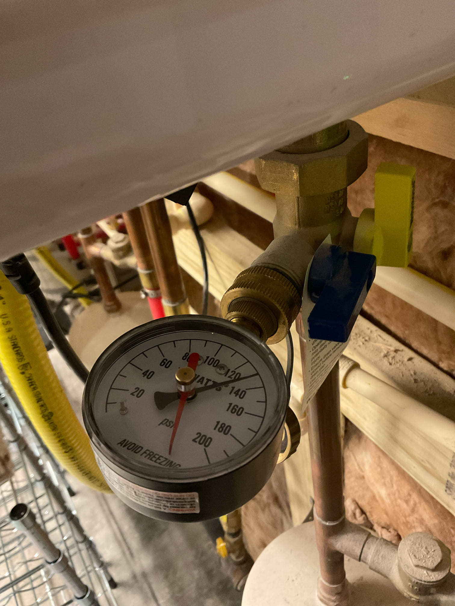 Customer stated that she needed pipe on threaded from steam unit. Un threaded pipe from steam unit. Tested pressure to home and found that pressure was about 130 psi and recommended to have PRV replaced. Wilson estimate to have PRV replaced and also have tankless water heaters flushed.
