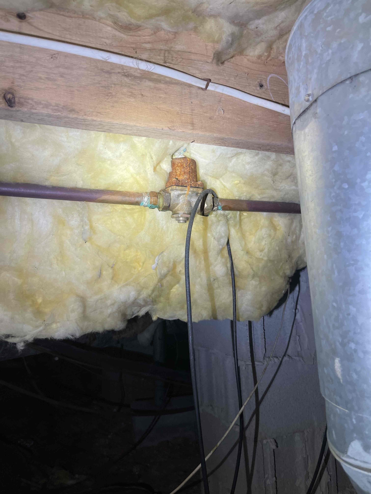 Toilet upstairs and downstairs running constantly. Failed PRV cause water pressure to run too high. Rebuilt both toilets, only charged for 1. Replaced PRV in crawlspace. Water heater needs expansion tank, stop valve for upstairs toilet not holding back water, right side of kitchen sink basket strainer is leaking. Left quotes for these issues, but did not repair today. Tested repairs to ensure proper function and leak free installation. 1 year warranty on toilet rebuilds and PRV. 