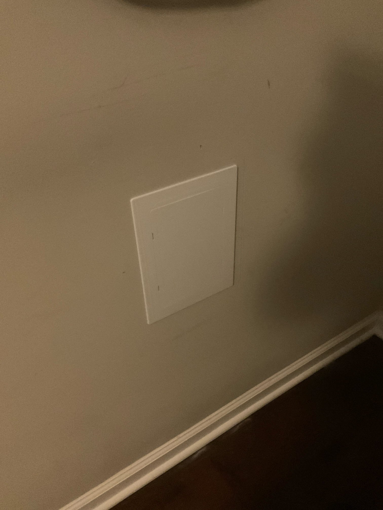 Customer pulled hose bib in the back from wall because is CPVC pipe and not secured well , today we cut drywall inside bedroom replaced hose bib and secured to the wall and installed small 6x 9 access panel .