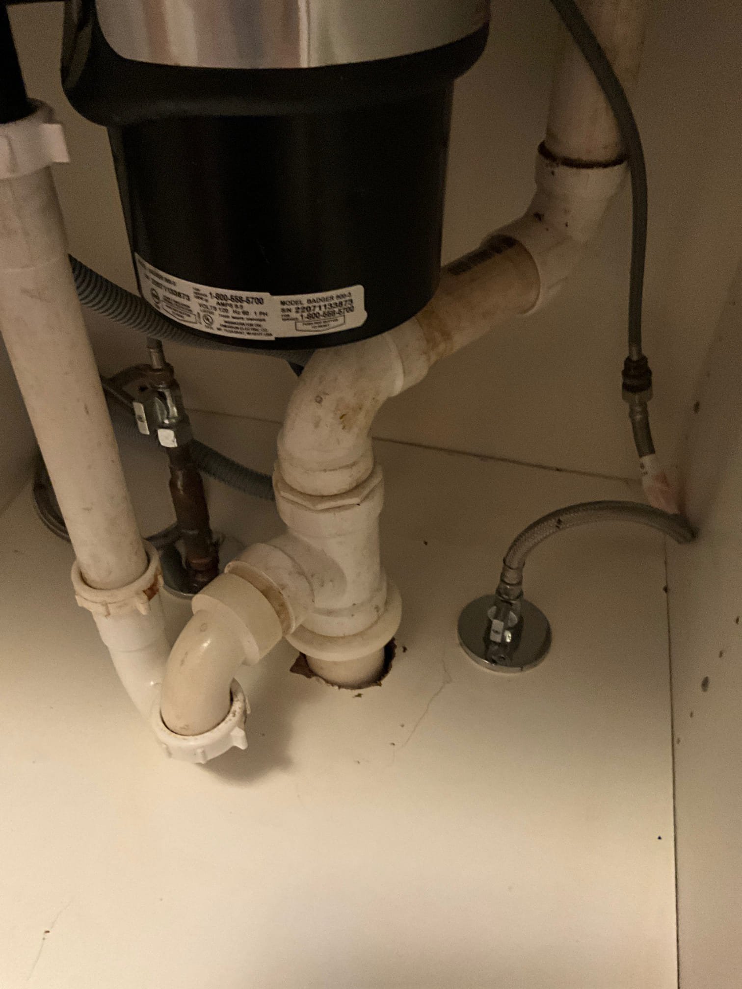 Upon arrival customer stated the escutcheon under the kitchen sink was corroded. I informed the customer that we could replace them and that they can corroded over time. Gave customer estimate. Customer approved estimate. I took off old escutcheons and install the new ones. 