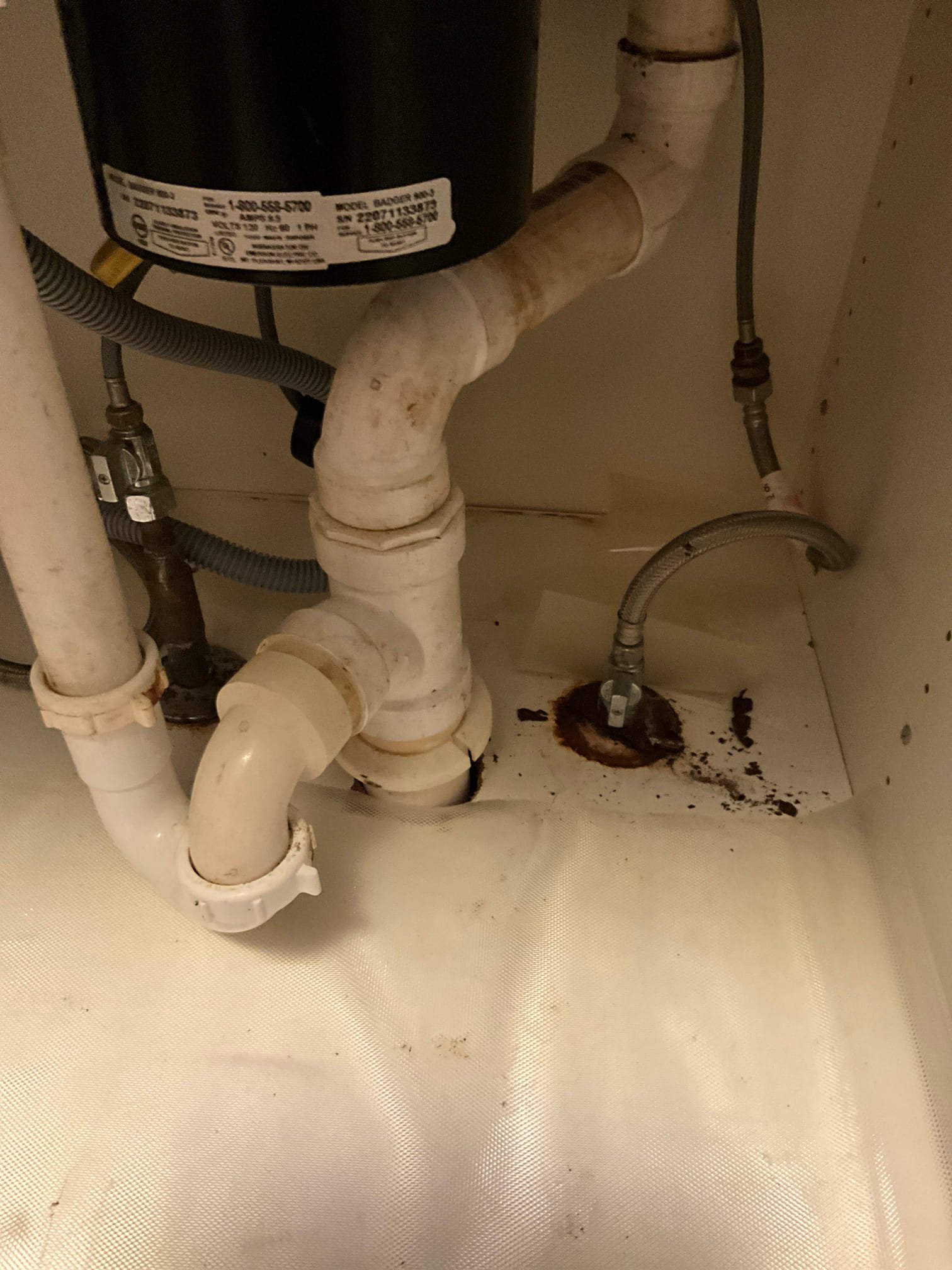 Upon arrival customer stated the escutcheon under the kitchen sink was corroded. I informed the customer that we could replace them and that they can corroded over time. Gave customer estimate. Customer approved estimate. I took off old escutcheons and install the new ones. 