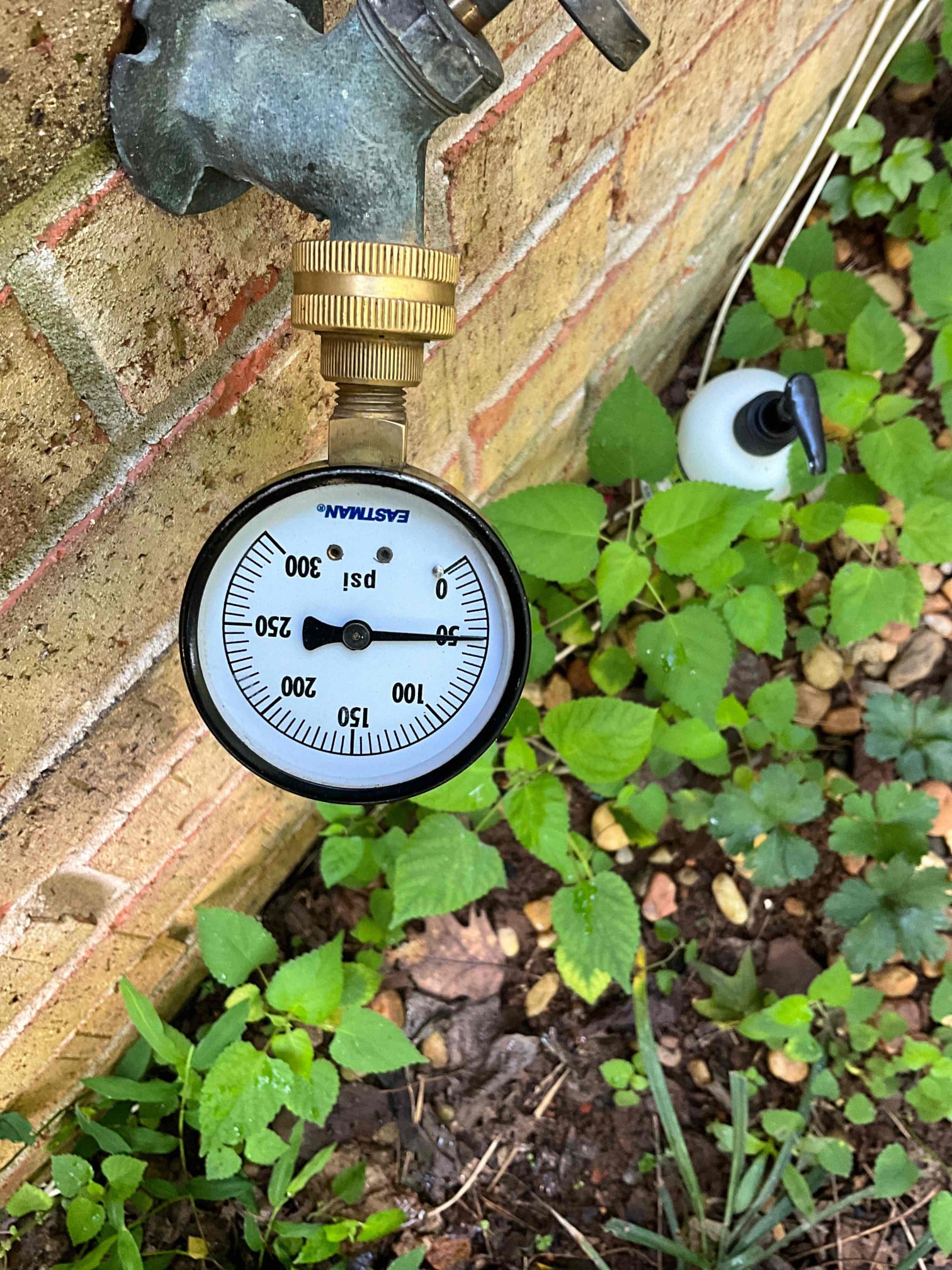 Upon arrival customer stated there was leak in the yard from the main water service. I dug a hole in front of the meter and found that it is 3/4 copper. Gave customer estimate to replace water service and to do a spot repair. I also gave customer estimate to replace the water heater due to age and signs of leaking. Customer stated he is waiting for his sister to move out of the home and dose not want to do work until she dose. Customer also stated he would call us back out to do the work after she has moved out. 
