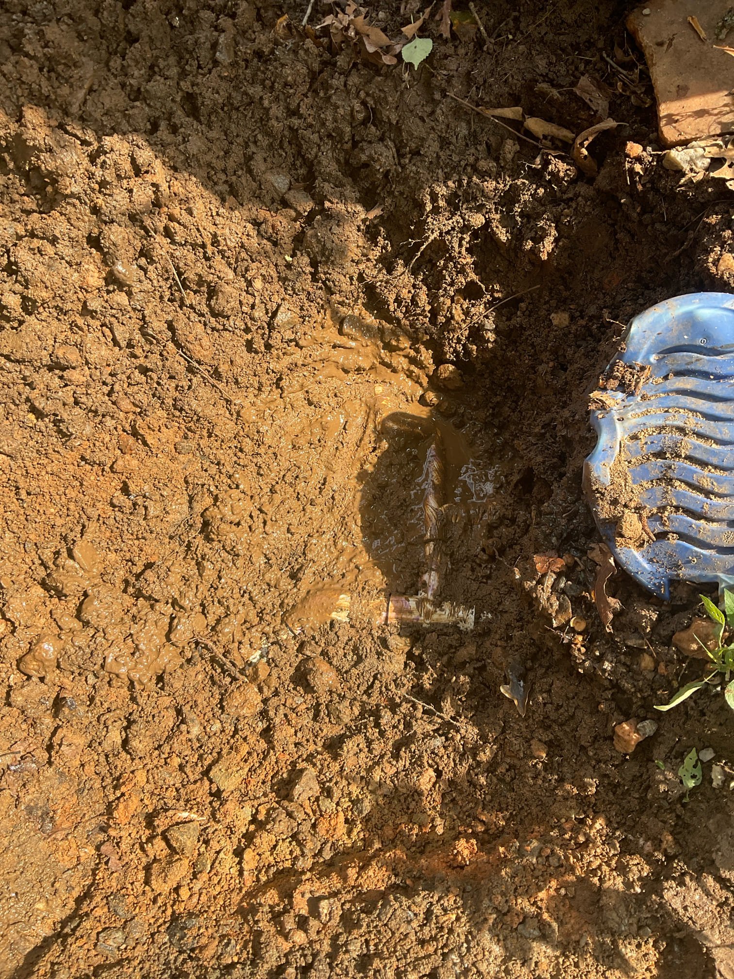 Fixed busted pvc water line near the meter , disconnected none working irrigation system , tested, work great now 