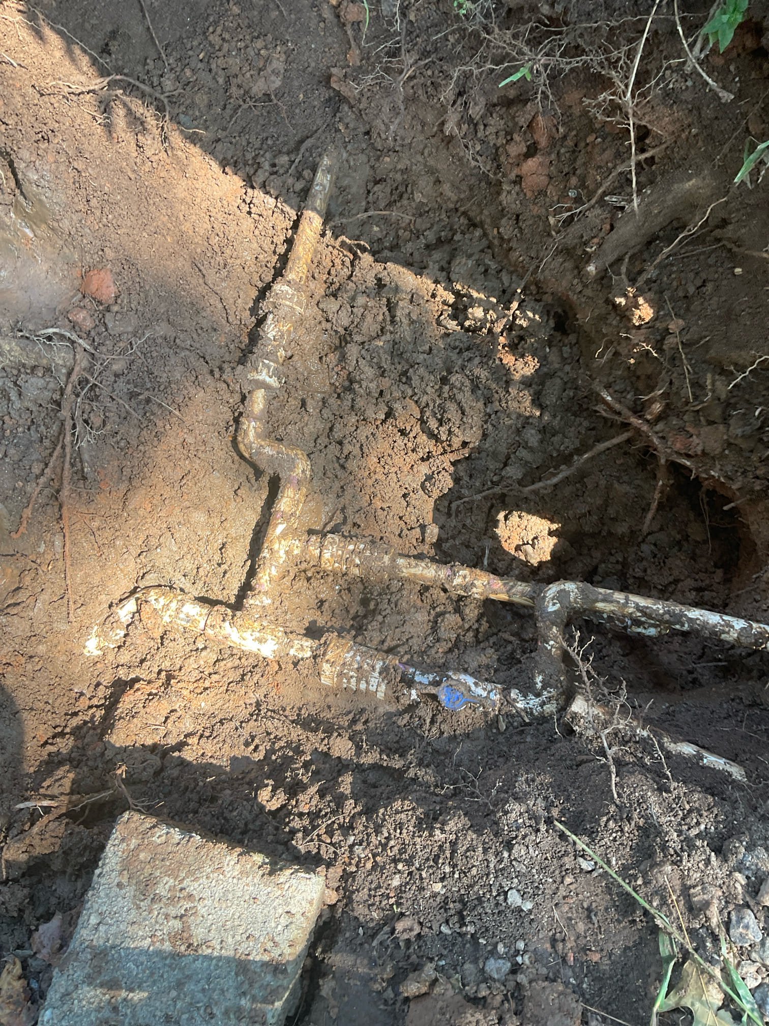 Fixed busted pvc water line near the meter , disconnected none working irrigation system , tested, work great now 