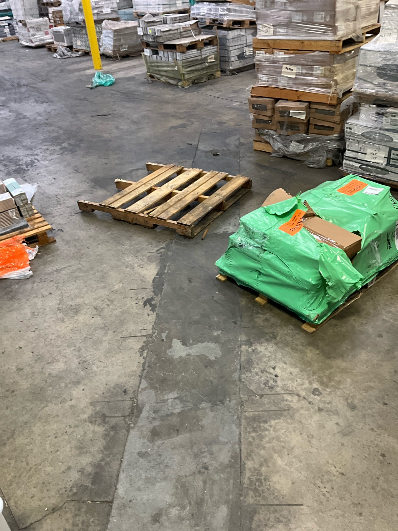 Came out for sewer back up in suite D. Pulled toilet in women’s room. Ran snake down to blockage and cleared blockage at distance of 25’. Camera’d section where blockage occurred and found a mound of cured concrete that felt down into the pipe when the concrete was being poured back. There’s a dicey visible in the concrete where it sunk down into the pipe. Camera’d down past the concrete to the main line services multiple warehouses/suites. Made it 130’ down the main line, Sewer line was installed completely flat during construction, and due to settling the pipe now has multiple bellies/low spots that are constantly holding water and causing reoccurring back ups. Bellies holding 2”+ of water at all times. Left quote to repair section of drain affecting bathrooms for suite D and remove the section of drain with concrete in it. Quote to replace mainline affecting multiple suites will require more in-depth camera diagnostic work in each building to locate all of the drains and create an a Came out for sewer back up in suite D. Pulled toilet in women’s room. Ran snake down to blockage and cleared blockage at distance of 25’. Camera’d section where blockage occurred and found a mound of cured concrete that felt down into the pipe when the concrete was being poured back. There’s a dicey visible in the concrete where it sunk down into the pipe. Camera’d down past the concrete to the main line services multiple warehouses/suites. Made it 130’ down the main line, Sewer line was installed completely flat during construction, and due to settling the pipe now has multiple bellies/low spots that are constantly holding water and causing reoccurring back ups. Bellies holding 2”+ of water at all times. Left quote to repair section of drain affecting bathrooms for suite D and remove the section of drain with concrete in it. Quote to replace mainline affecting multiple suites will require more in-depth camera diagnostic work in each building to locate all of the drains and create an a