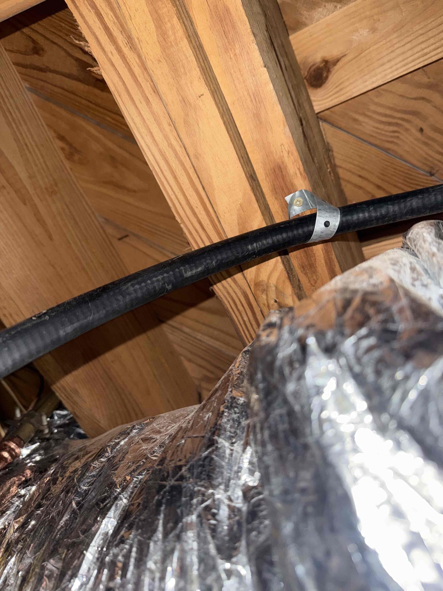 Returned to removed old GWH and install new fixtures per homeowner’s request to do the work Thursday. Upon arrival I cut off the water at meter and drained the old GWH and started to put together the new GWH. Once it was prepared I started taking the new fixtures down to the basement and removed the old GWH and PRV. I then started with the PRV and main water shut off and removed the old gate valve and PRV and pressed it on the pipe. Once the old GWH was emptied I removed it and placed a new drip pan and then the GWH and attached the vent pipe with screws and tape. I connected the cold and hot water lines with copper pipe installed a mounting bracket and the new expansion tank. I then properly connected the pipes and proceeded to the last part which was to run approximately 10 ft of new trac pipe due to the old line being copper and not up to code. I installed it and new gas shut off and checked for leaks which non were found. I then turned on the water and everything works properly no 