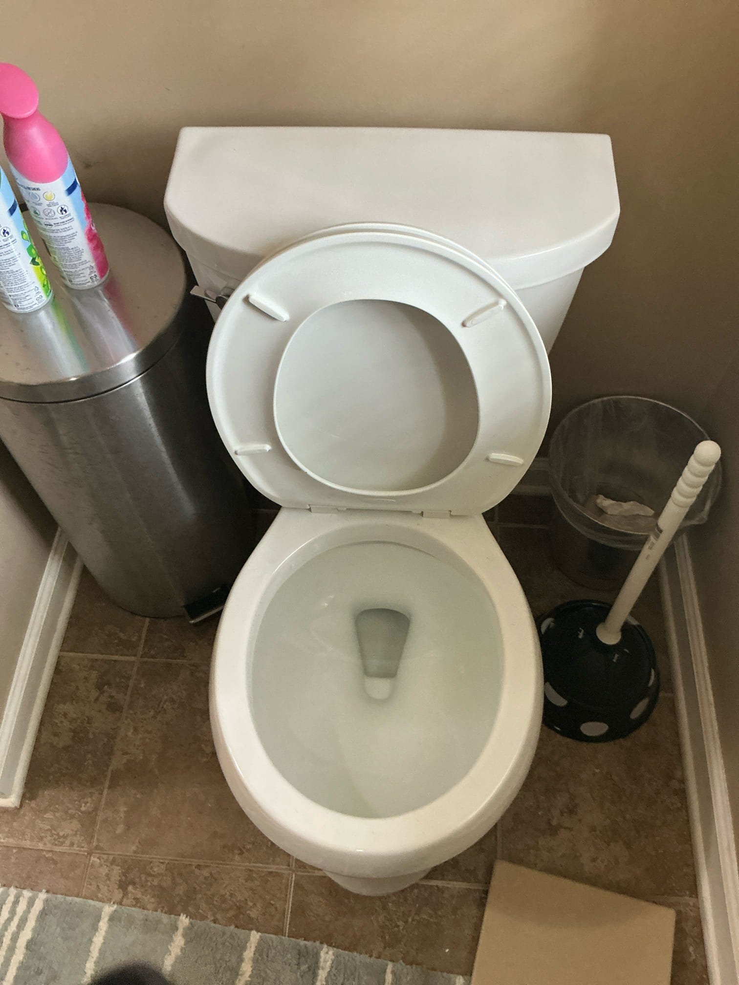 Client called us out due to their master bathroom drains being clogged, and it was only affecting that 1 bathroom in the home. Clearly there was something clogging the line, so we pulled master toilet and ran camera down the line. Found a spot where they transitioned from pvc to abs pipe that has a little lip sticking out which is catching paper over time and clogged it up. Could not get it cleared with camera, so I used the large chainsnake to get it broke free. Once blockage was cleared we ran water to wash it out and then camera again to verify it was clear. Recommend client put a power flush toilet in that bathroom to help fight that lip catching paper down in the drain line below concrete. Left estimate for that. 
NO WARRANTY ON DRAIN CLEANING. Client called us out due to their master bathroom drains being clogged, and it was only affecting that 1 bathroom in the home. Clearly there was something clogging the line, so we pulled master toilet and ran camera down the line. Found a spot where they transitioned from pvc to abs pipe that has a little lip sticking out which is catching paper over time and clogged it up. Could not get it cleared with camera, so I used the large chainsnake to get it broke free. Once blockage was cleared we ran water to wash it out and then camera again to verify it was clear. Recommend client put a power flush toilet in that bathroom to help fight that lip catching paper down in the drain line below concrete. Left estimate for that. 
NO WARRANTY ON DRAIN CLEANING.