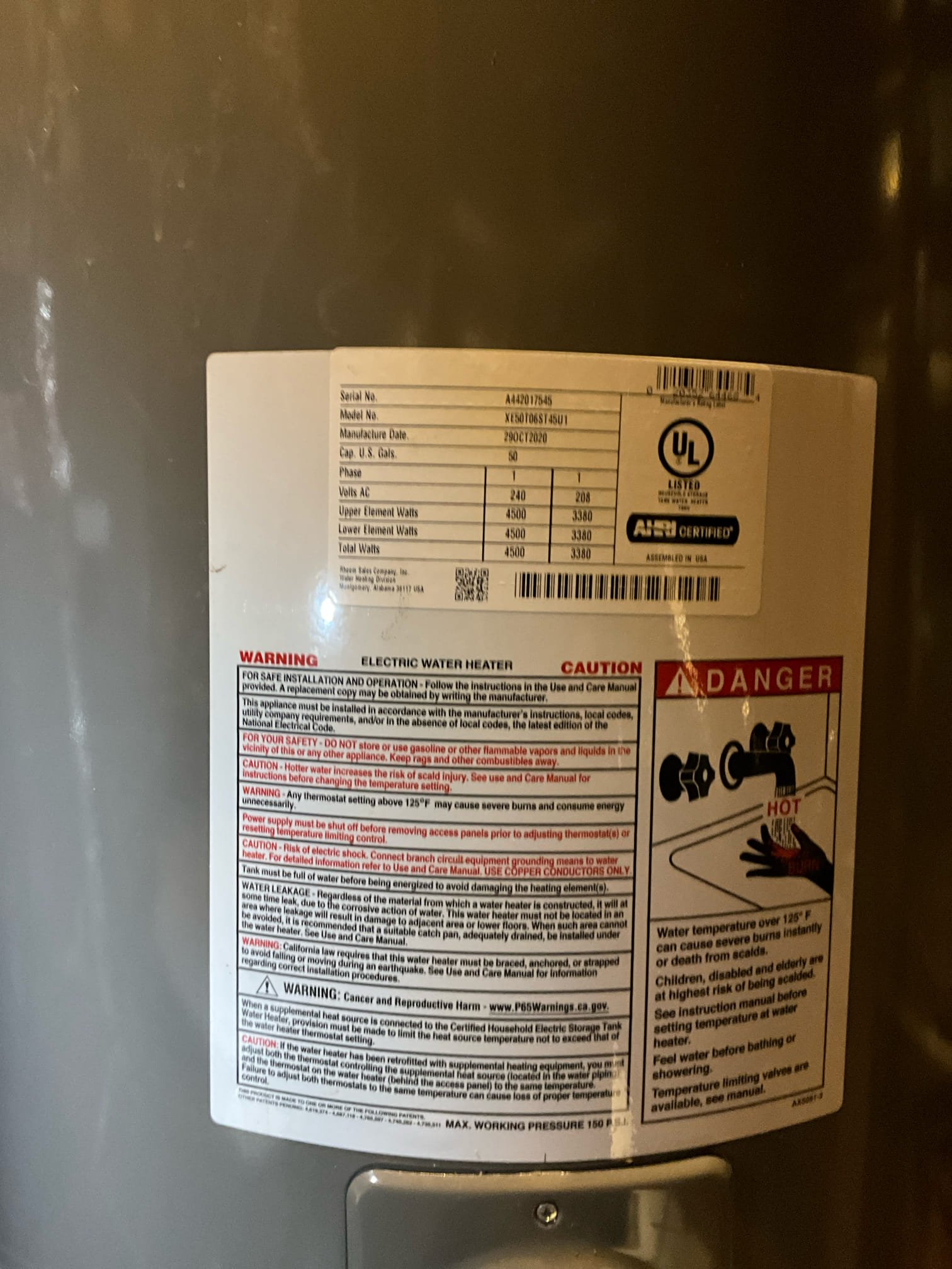 Call for gas leak in home.
Arrived and discussed issue with Grace. She stated that her roommate just purchased the home approximately two weeks ago and they smelled a a gas smell. A contractor came out and determined smell was near stove/oven, and gas was turned off to unit (not locked out) at meter. 
We are unable to remove appliances, and a contractor must remove the oven before we are able to perform gas leak detection and repairs. Once oven is removed we can return to assess gas leak. 
While on site we also found several issues that need to be addressed. Water pressure reads at over 100 psi, and requires a new pressure regulating valve to correct. A plastic hot water line in the attic has been severely bent and has a risk of causing water damage if it ruptures, and I recommend correcting with an appropriate fitting to change direction of the pipe without stressing the pipe. Last issue is gas lines outside. They have visible rust and do not have the required protective coating ov Call for gas leak in home.
Arrived and discussed issue with Grace. She stated that her roommate just purchased the home approximately two weeks ago and they smelled a a gas smell. A contractor came out and determined smell was near stove/oven, and gas was turned off to unit (not locked out) at meter. 
We are unable to remove appliances, and a contractor must remove the oven before we are able to perform gas leak detection and repairs. Once oven is removed we can return to assess gas leak. 
While on site we also found several issues that need to be addressed. Water pressure reads at over 100 psi, and requires a new pressure regulating valve to correct. A plastic hot water line in the attic has been severely bent and has a risk of causing water damage if it ruptures, and I recommend correcting with an appropriate fitting to change direction of the pipe without stressing the pipe. Last issue is gas lines outside. They have visible rust and do not have the required protective coating ov