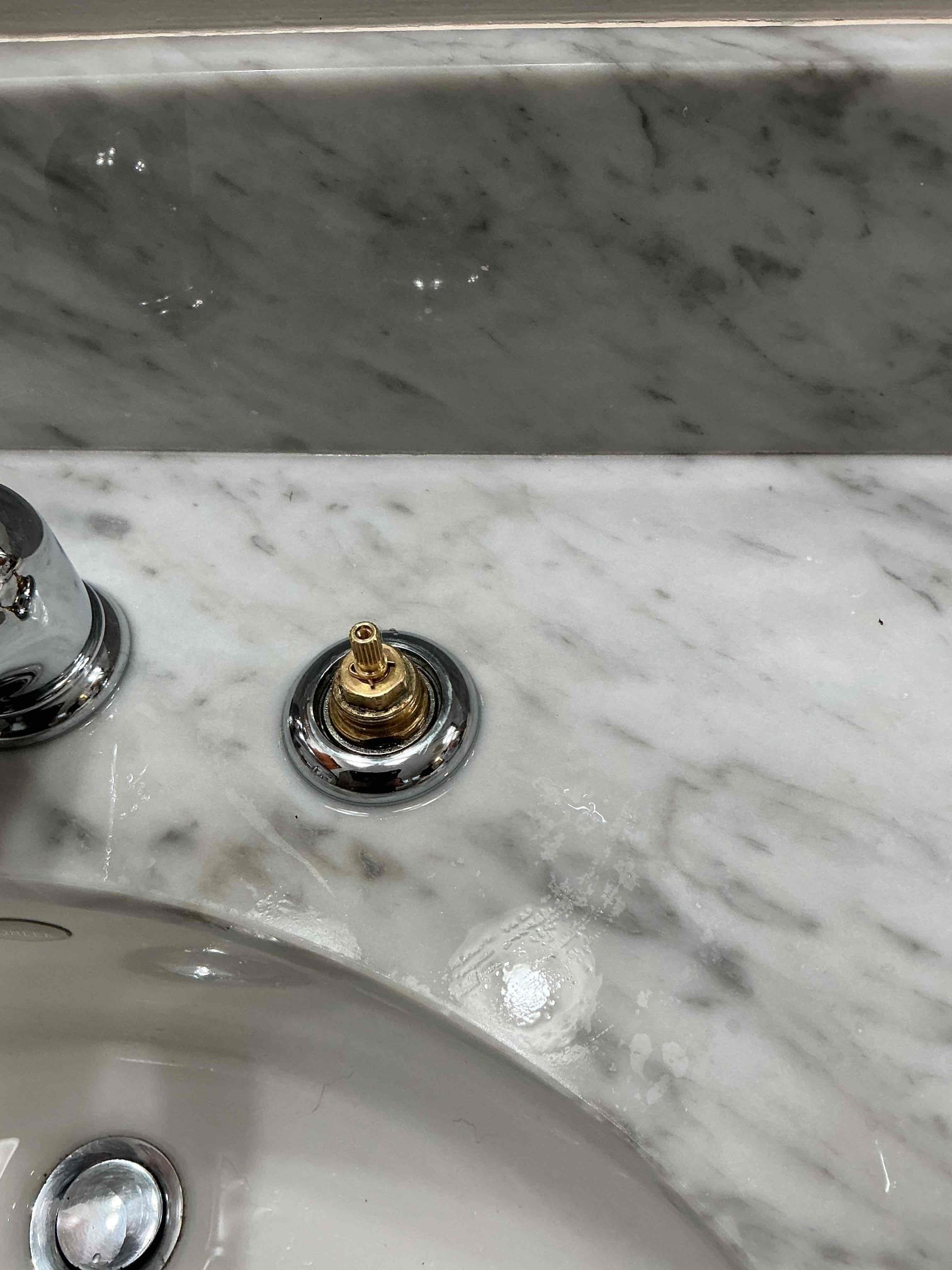 Customer had 4 hansgrohe cartridges to replace for two lav faucets. Replaced all cartridges but found one cartridge to be defective. While replacing cartridges found stop to not function properly and suggested to replace. Adjusted pressure. Also checked shower head. Will neeed to return to replace cartridge and install shower head. Customer had 4 hansgrohe cartridges to replace for two lav faucets. Replaced all cartridges but found one cartridge to be defective. While replacing cartridges found stop to not function properly and suggested to replace. Adjusted pressure. Also checked shower head. Will neeed to return to replace cartridge and install shower head.