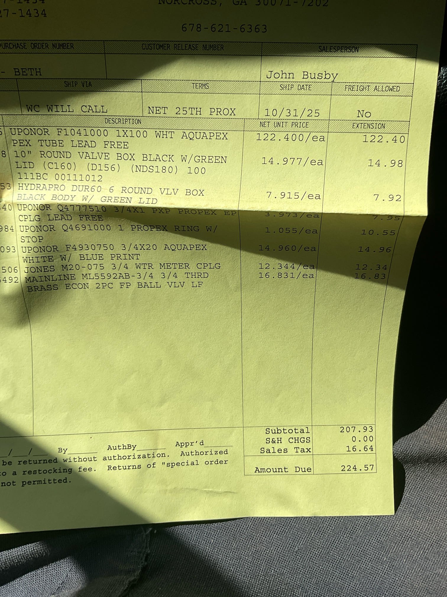 Use trencher and trench trench from meter to home. Install new open packs pipe from meter through foundation wall and connect to existing copper in basement. Install new shut off by meter and tye in for irrigation. Cover back soil.

Installed water service line and tested. No leaks were present at this time. Cleaned up work area. Irrigation guys will install valve box for ball valve that we teed off for irrigation system.