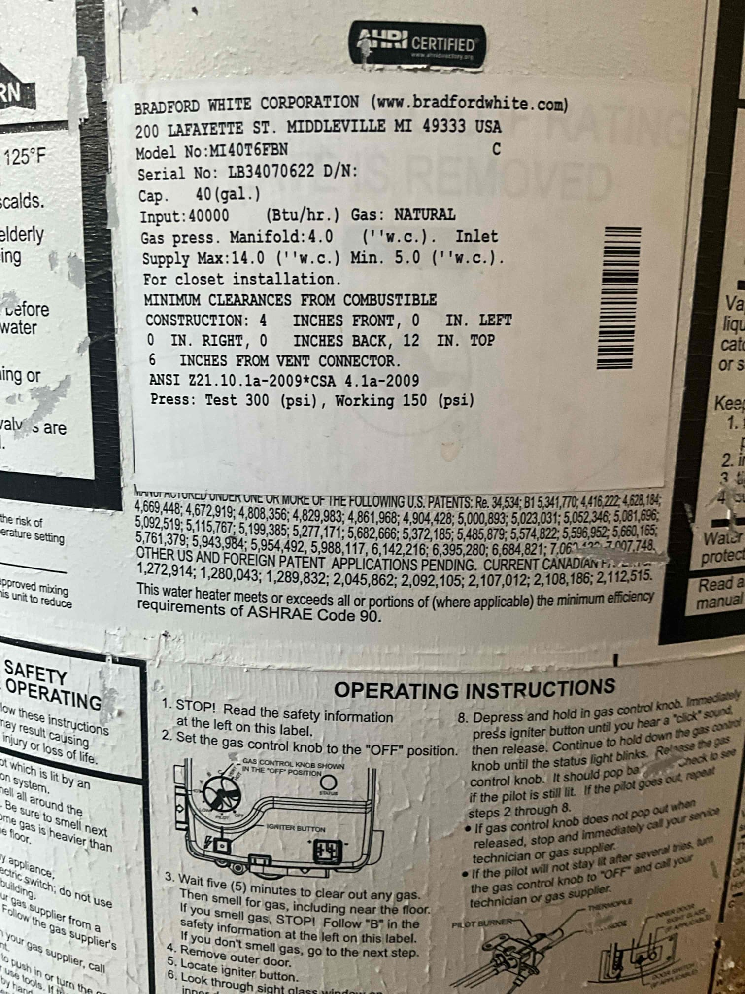 Call for gas leak.

Arrived and spoke with Christopher about concerns. He stated 5at his neighbor said they smelled gas outside of the house, so Christopher called Atlanta gas light to check his gas. AGL checked his gas and stated he may have a leak near the water heater. Upon checking I found the flexible gas line was not tightened all the way. 

While inspecting for problem I also found that the water pressure was extremely high, and very dark rust colored water came out of the water heater when I checked pressure. Thermal expansion tank bladder has also ruptured. I recommended replacing the pressure regulating valve immediately. Christopher stated he would like an estimate provided for the work. I discussed finance options available if needed.