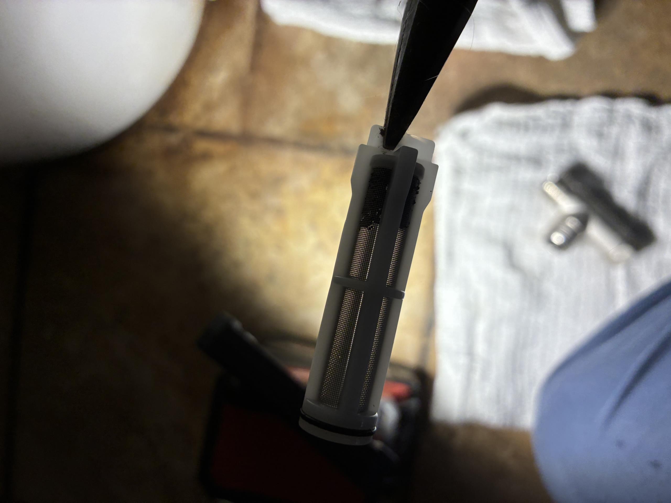 Call for bidet not functioning correctly.

Arrived and discussed concerns. Mr. Bash states bidet is around one year old. He has replaced the remote batteries in the last couple days.

Remote shows three red lights. Flush button work. Light, bidet cleaning feature both respond to remote.Bidet does not. When bidet is activated three red lights appear on remote. Removed filter from shut off valve and found it had some small amount of debris. Cleaned filter and replaced. Tested bidet cleaning feature and still had low flow, and bidet feature wouldn’t activate (showing three solid red lights again). Pressure on house is 55 psi. Home has moen Flo to warn of any unusual pressure issues. No kinks in hoses, or other installation errors present. When following deer valley trouble shooting we are left at two options, a replacement nozzle and a solenoid failure. Deer valley recommends emailing the support email for replacement parts and confirmation. I attempted to call on behalf of Mr. Bass but w