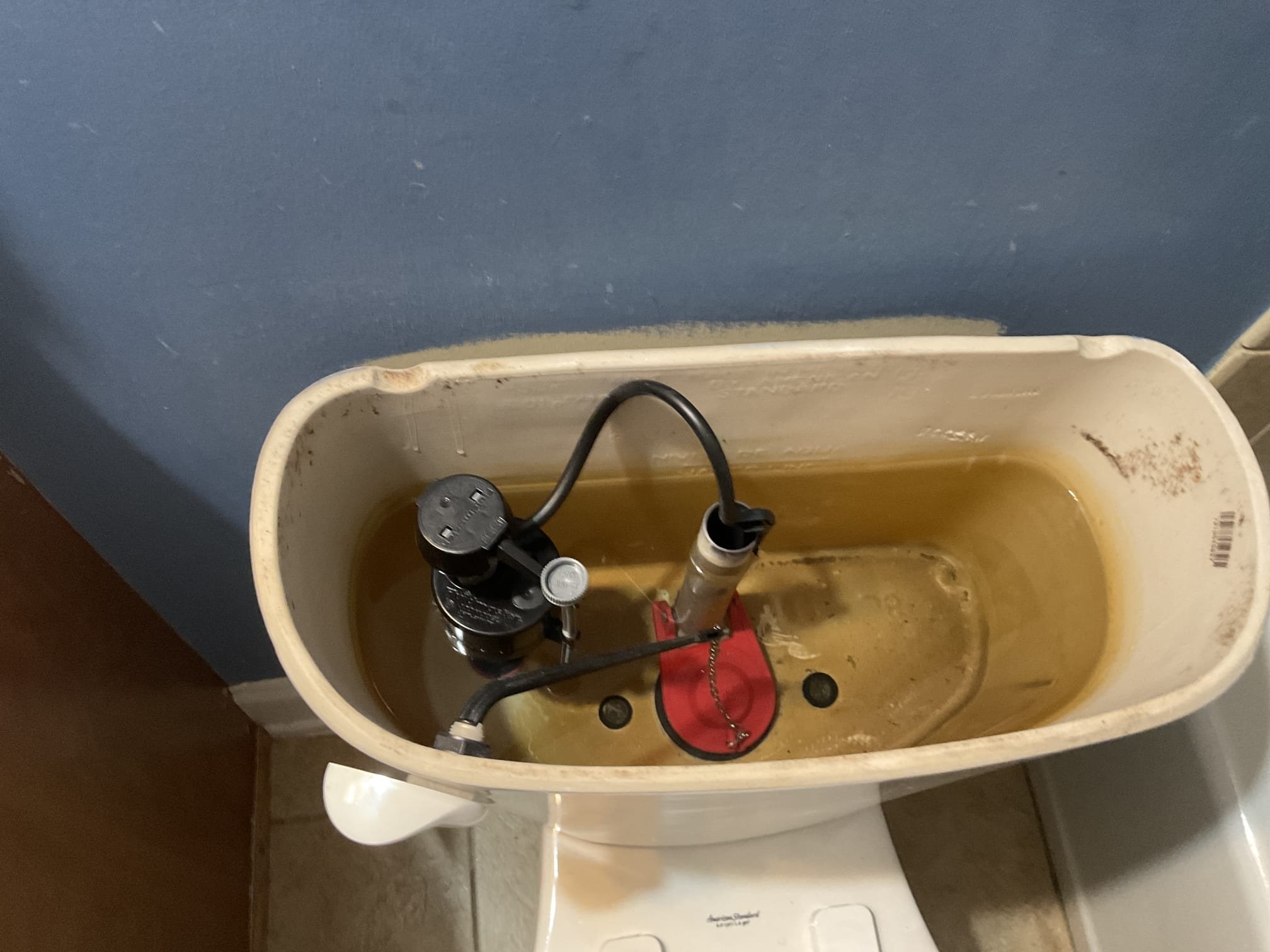 Rebuild two old toilets tank , replace a toilet seat 