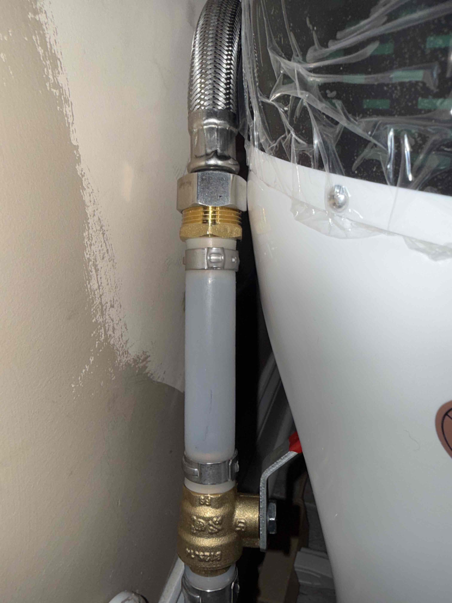 Homeowner states that he recently bought a new toilet for the master bathroom upstairs and cannot get it connected it so he called us to come and fix the issue. Upon arrival I was greeted by homeowner at front door and she showed me to the master bathroom toilet and the connection needed to be fixed. I offered a solution and he agreed so I began by shutting off the water at the meter and removed the old angle stop and installed a 1/2 to 3/4 increase fitting and then installed a ball valve shut off and connected it to the supplied hose from the toilet. Once it was all properly connected I turned on the water and checked the connections and it’s working properly no leaks or issues and homeowner is satisfied with the service provided. 