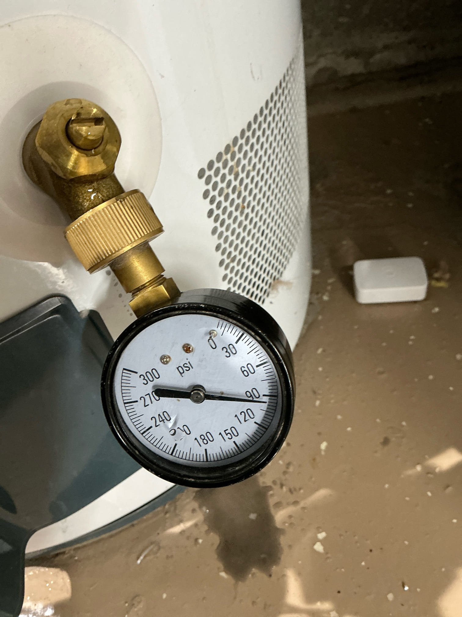 we were called out to a slow drip on a copper pipe in the customers basement after a thorough evaluation we identified a pinhole leak near an area where a hanger had been installed. We informed the customer and provided a repair estimate which they approved while onsite we also noted that the water heaters were extremely old and that the water pressure was higher than recommended. After reviewing our company service history ,we found that the pressure reducing valve PRV had been replaced less than a year ago. we informed the customer that the PRV was still under warranty and we replaced it at no additional cost adjusting the pressure to a safe level. 


We advised the customer that their water heaters were likely due for replacement soon as they were multiple code violations present the customer understood and requested that we send quotes for the water heater replacements via email.


