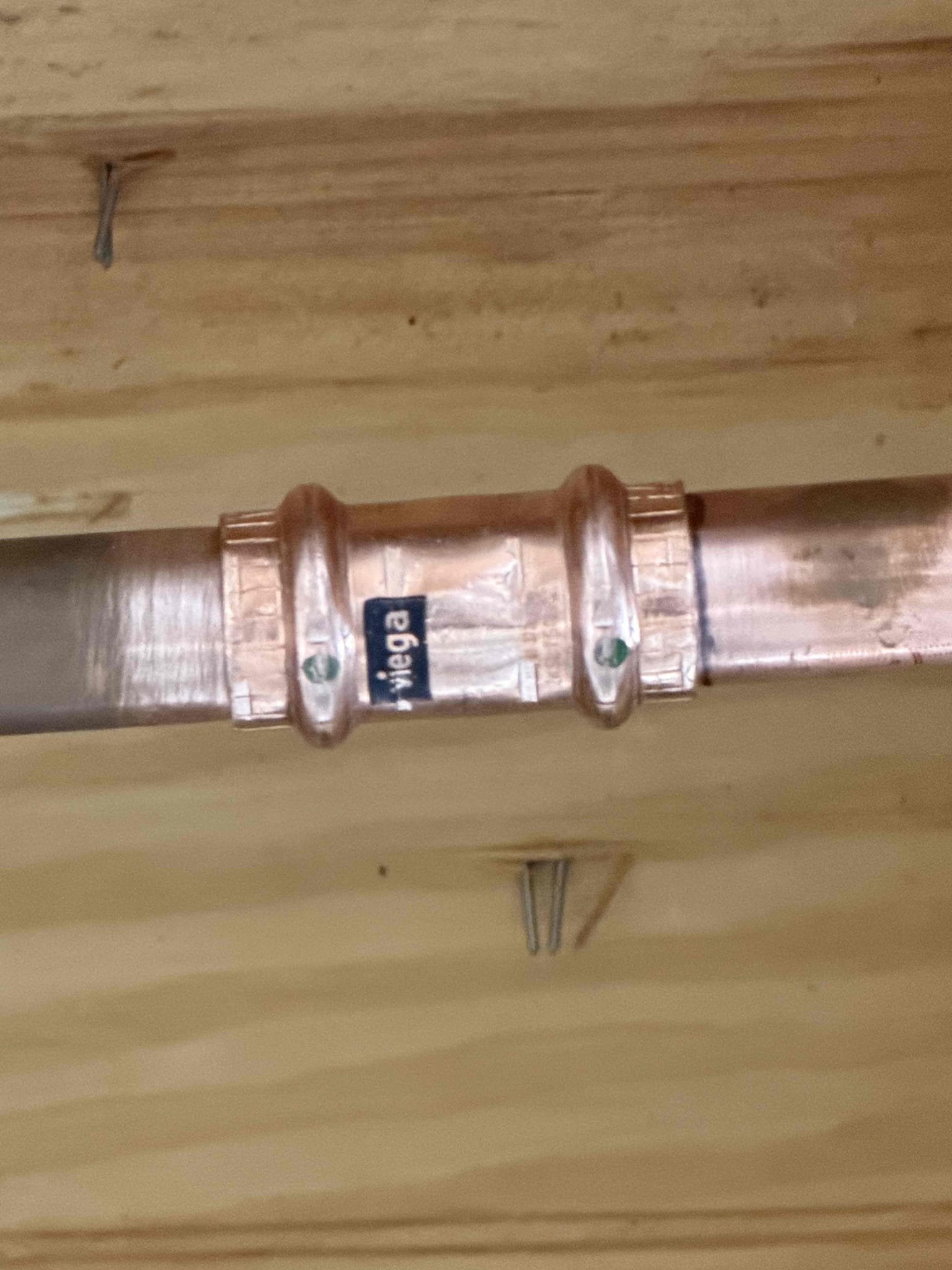 we were called out to a slow drip on a copper pipe in the customers basement after a thorough evaluation we identified a pinhole leak near an area where a hanger had been installed. We informed the customer and provided a repair estimate which they approved while onsite we also noted that the water heaters were extremely old and that the water pressure was higher than recommended. After reviewing our company service history ,we found that the pressure reducing valve PRV had been replaced less than a year ago. we informed the customer that the PRV was still under warranty and we replaced it at no additional cost adjusting the pressure to a safe level. 


We advised the customer that their water heaters were likely due for replacement soon as they were multiple code violations present the customer understood and requested that we send quotes for the water heater replacements via email.


