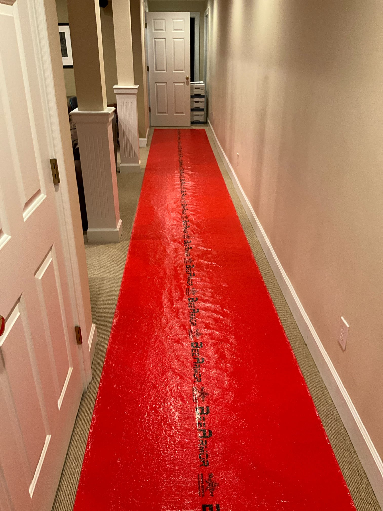 Call to perform quoted work.

Drained and removed failed gas water heater in basement. Old unit did not have expansion tank mounting bracket or drip pan.

Installed new 50 gallon gas water heater. Thermal expansion tank installed and mounted to bracket. Drip pan installed under unit. Pressurized unit, set to same temperature s previous unit. Installation sticker pl ed on unit with install date. I also wrote notes on the unit at Ms. Melinda’s request, specifically mentioning when to replace pressure regulating valve, where to flush and how often, and what the pressure is currently set to. 

Flushed all hot water lines by running water at full capacity to help remove any residual discolored water from lines. 

As a courtesy, I replaced the yellow seal on an upstairs Kohler toilet. 

Notes for plumber: steep hill, carpet floors and finished basement. Copper water lines. No drip pan present.

Melinda: I recommend contact Kohler to ask about warranty replacement for daughters bathroom vanit