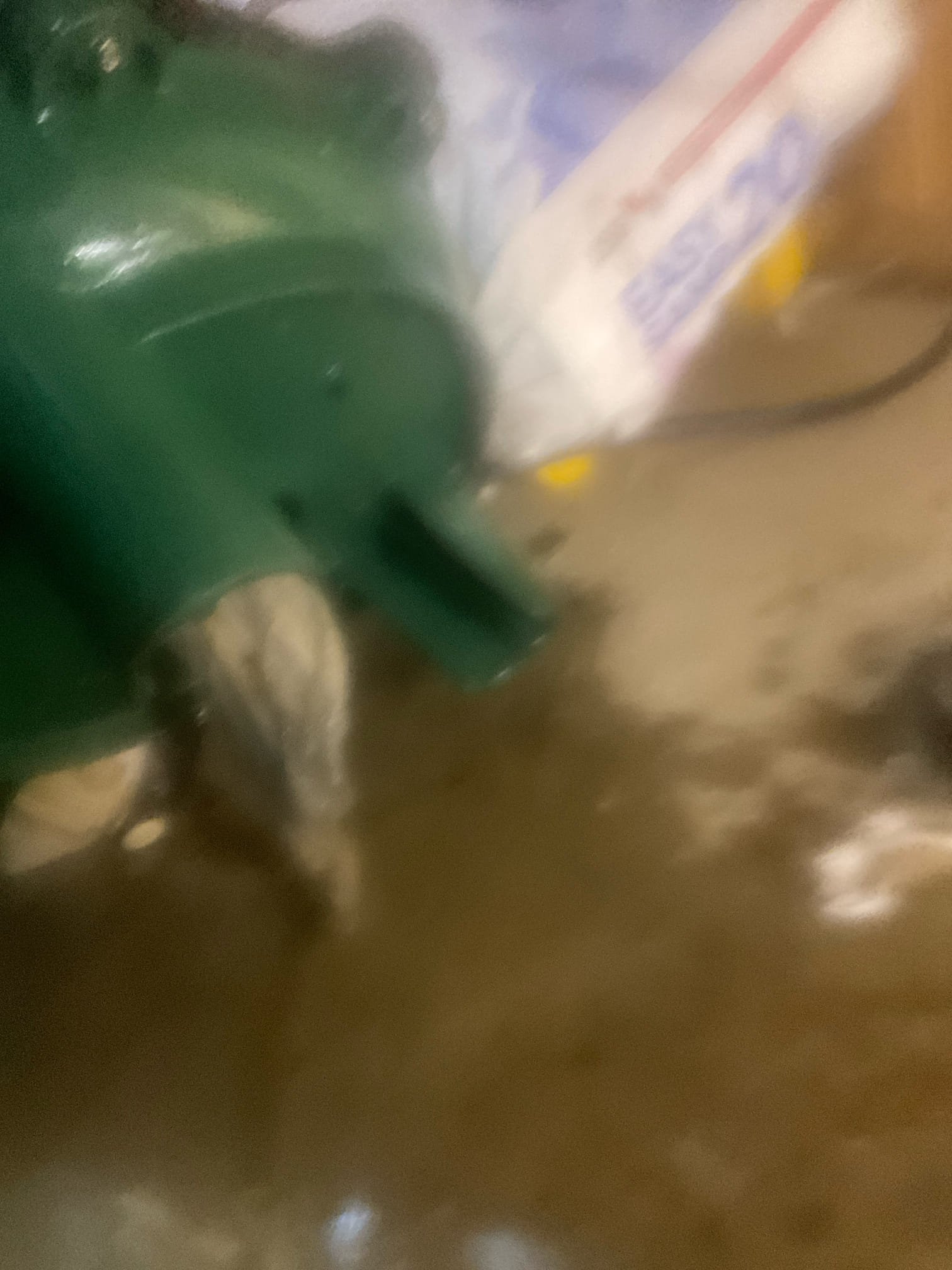Replaced basement pump was damaged and clogged by wipe 