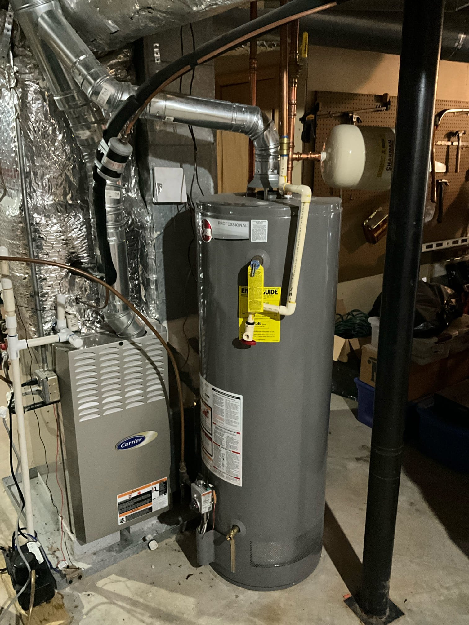 Customer had a leaking from the t&p valve on a water heater from August of 2014. Recommended replacement due to age of heater. Customer approved work for new water heater and gas line upgrade due to copper gas lines no longer meeting code requirements. Tested all work to ensure proper function and no leaks. 