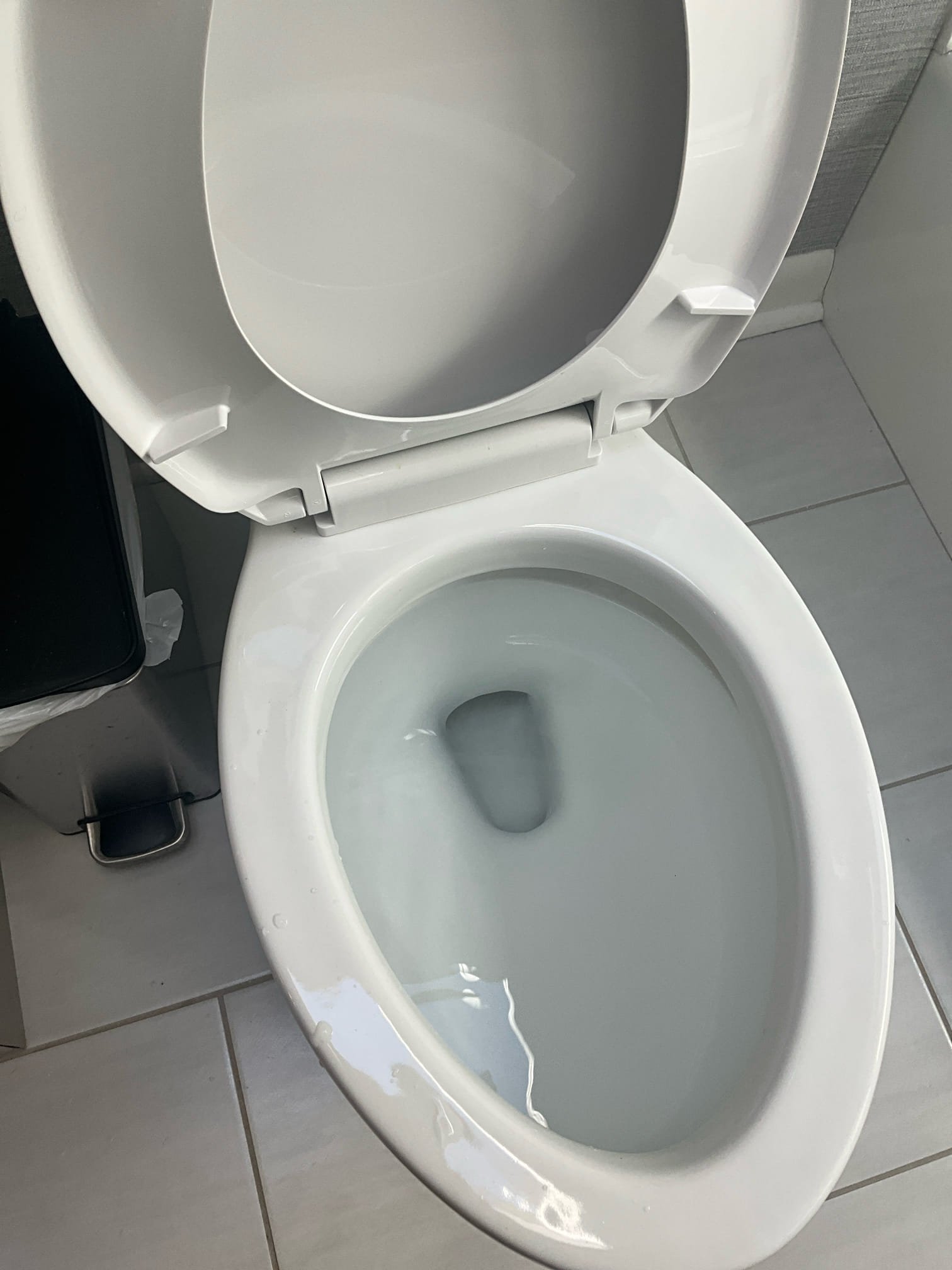 Customer had a slow draining kitchen sink and a stopped up toilet. Cut in a cleanout, ran a camera, and ran chains to clear blockage of wipes and grease about 20 foot past the cleanout. Ran the camera around 85 feet and found clear pipes except for the grease in the cast. Jetting is recommended for a more long term solution. Pulled toilet that was backed up and reversed augured the toilet to see what was stopping up the toilet. Cautioned customer that the augur may scratch the toilet and that if it can’t be freed we might have to break the toilet to see what it is. Removed and reversed augured the toilet and found that it was clogged with tissue paper. Augered the toilet and then had to reverse augur. Pulled toilet and confirmed no water standing in the vertical drain. Confirmed no additional stoppages in the trap. The toilet isn’t flushing correctly. Informed customer it appears to be a toilet issue. Customer will contact American Standard. 