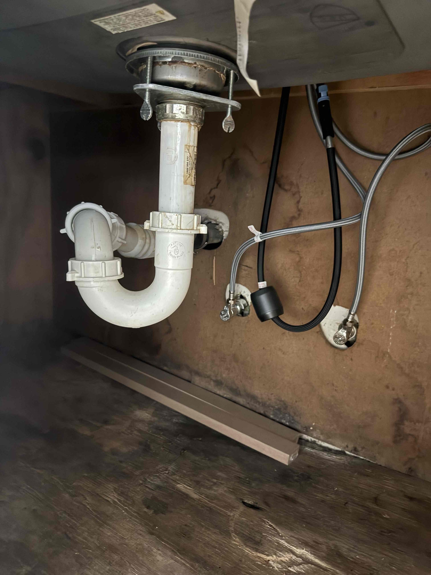 The buyer requested us to come out and give him some solutions and look at the plumbing for the property he is interested in buying. Upon arrival buyer greeted me on driveway and showed me the home and what he wants done which is add a new garbage disposal and convert the tub/shower three handle to a single handle. I did my inspection and found that the gas line for the GWH is copper and severely restricted bent at the shut off and he needs new shut off as well as to remove some old abandoned pipe. I found a leak from a cold 1/2 copper line that is leaking at the elbow and the laundry drain line is completely deformed at the first 3 inches and they need a new whole home shut off. Buyer states that he is said to close the first of December and will let us know when he wants it done after closing. 
